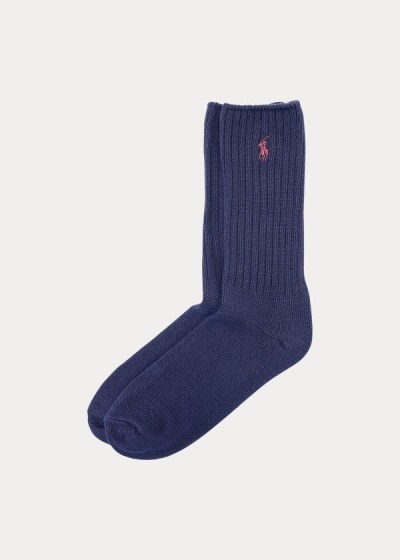 Calcetines Polo Ralph Lauren Hombre Azul Marino - Cotton-Blend Crew - MDLXO3620